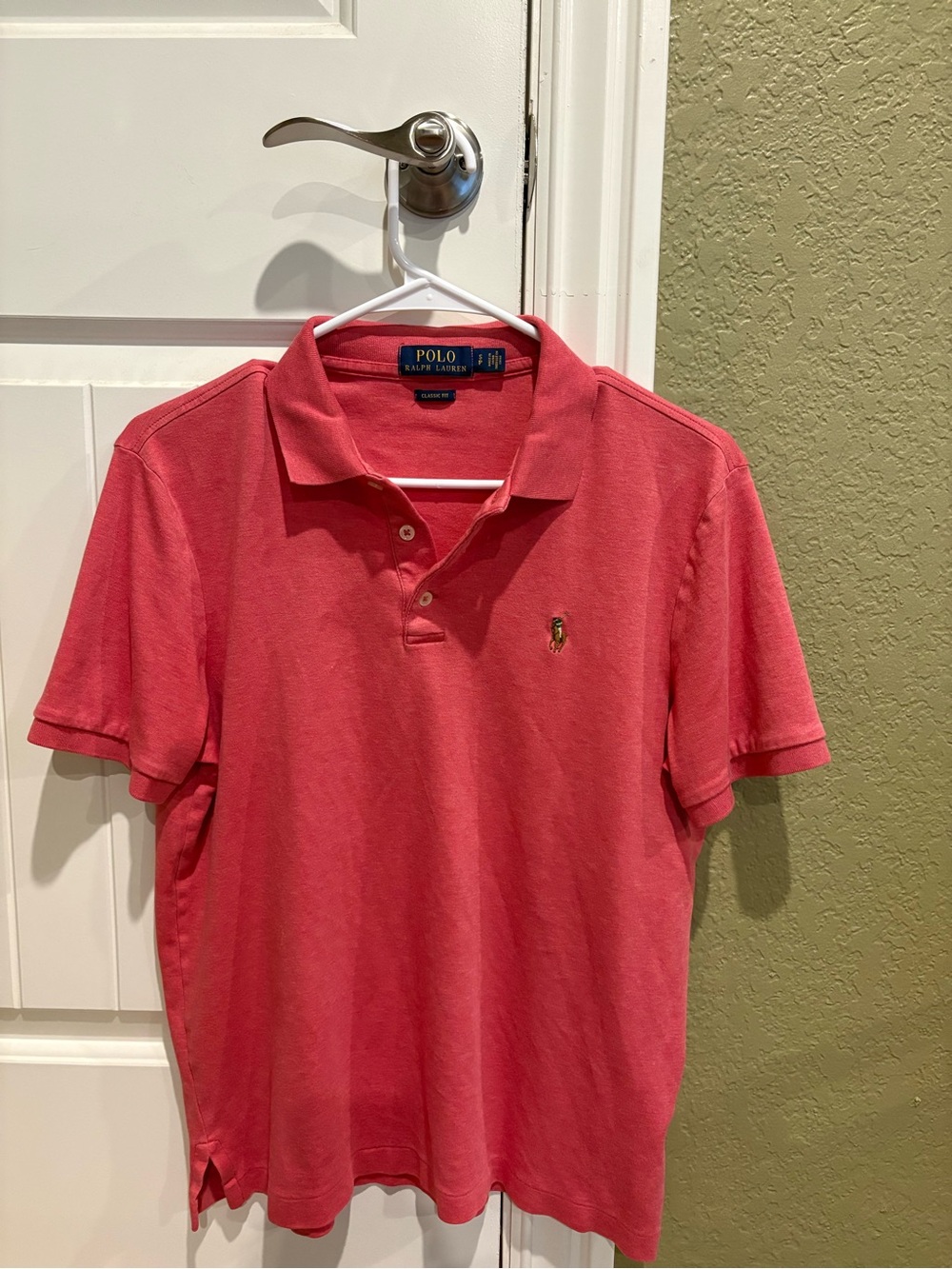 Ralph Lauren Polo Short-Sleeve in Coral Pink